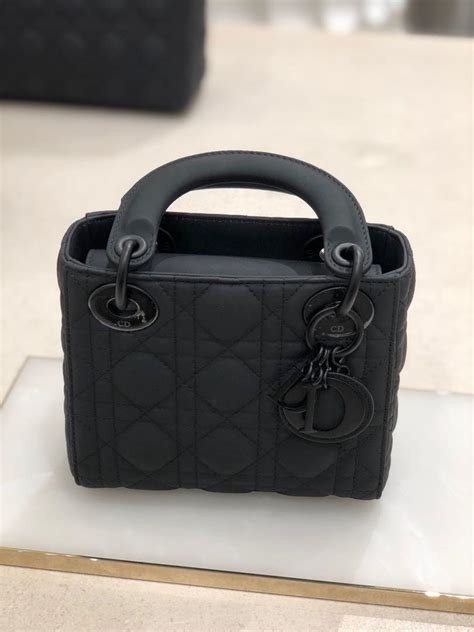 small lady dior matte black|lady dior matte black price.